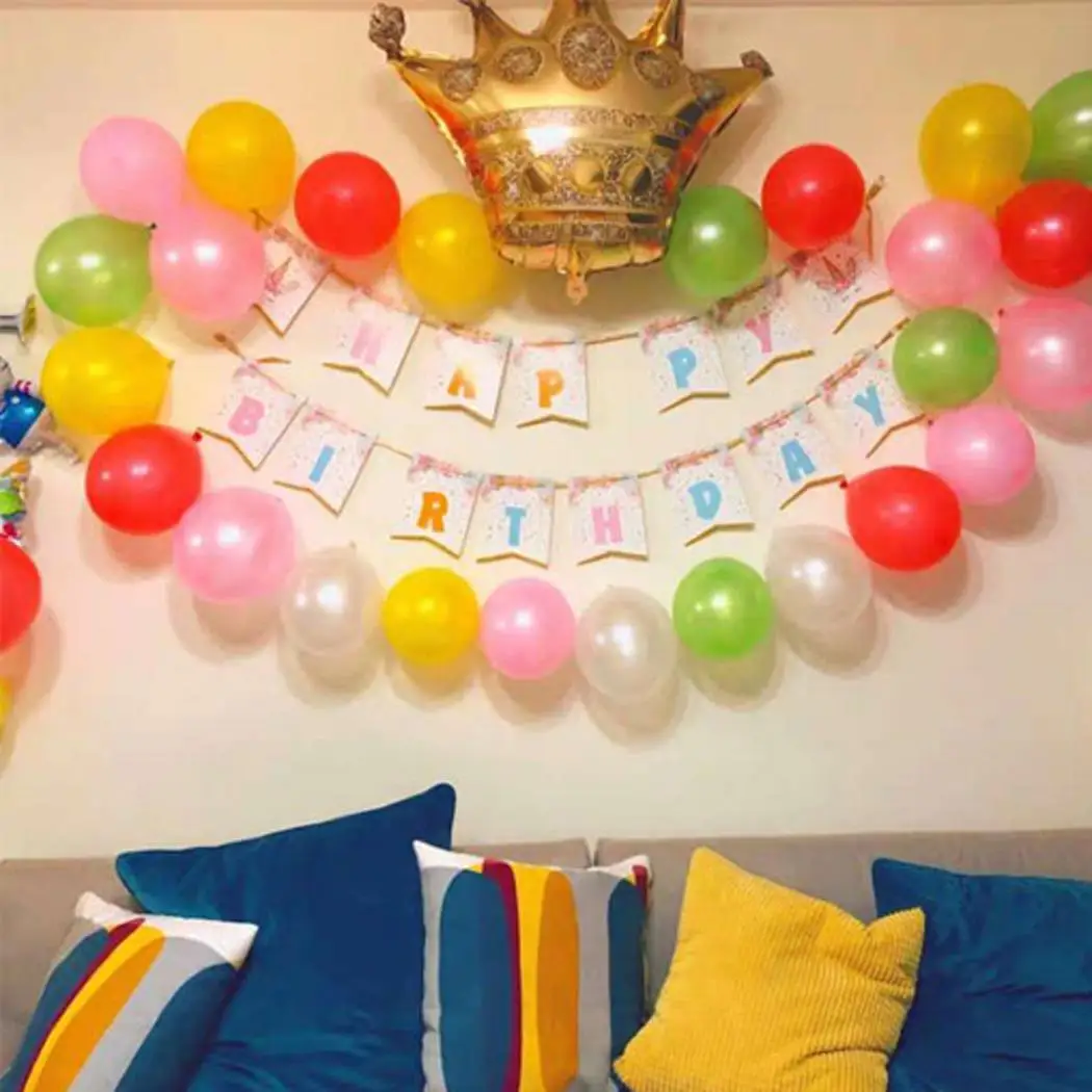 Practical Number Crown Shape Inflated Number Home, Home Inflatable Party Gradient Accessories