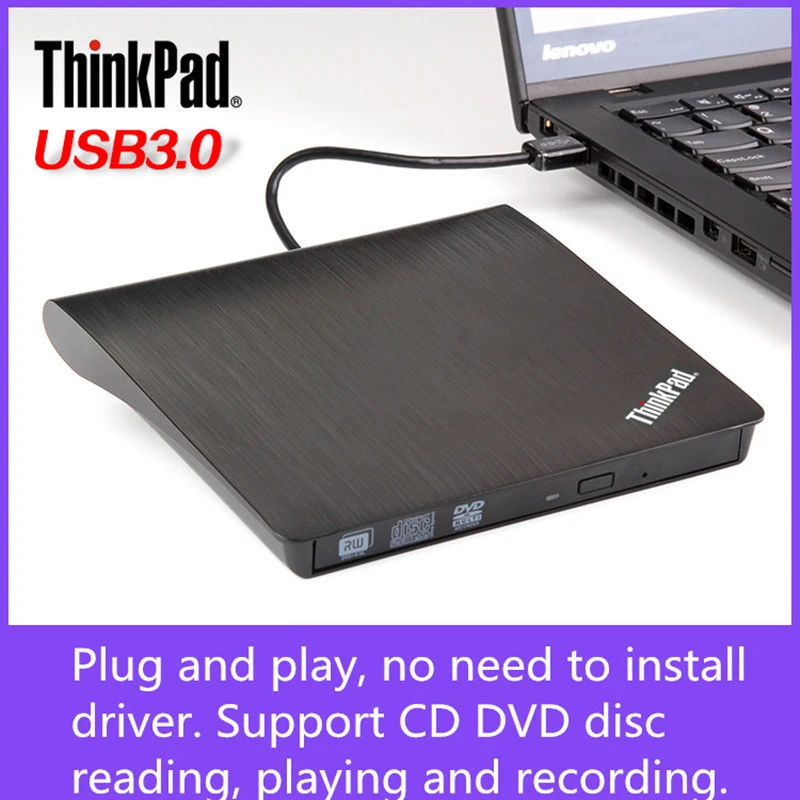 New Thinkpad Usb 3.0 External Dvd Recorder Plug And Play Without