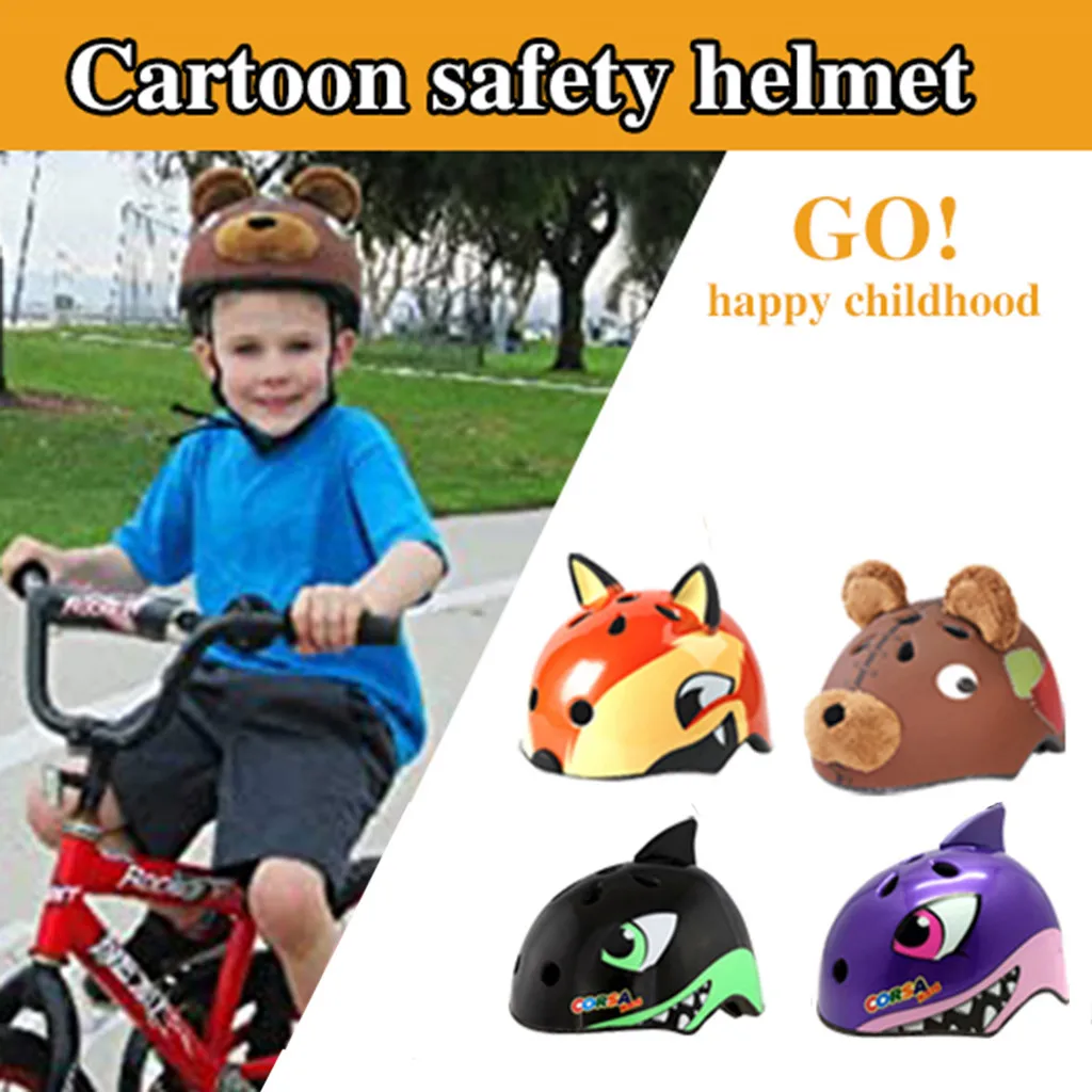 Cute shark Kids Bike Helmets Toddler Helmet Ages 3-8 Adjustable Helmets 