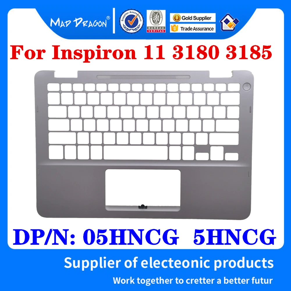 

Original 05HNCG 5HNCG For Dell Inspiron 11 3180 3185 Laptop Replacement Palmrest Upper Cover Case White Keyboard C Shell