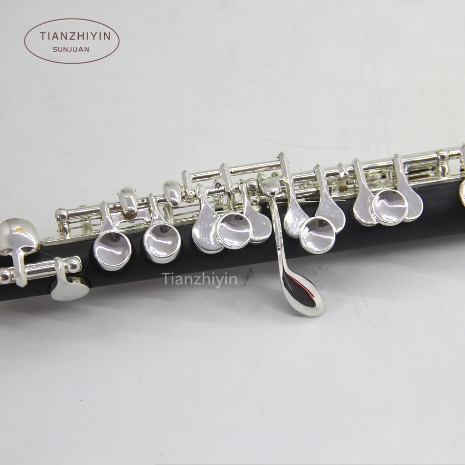 Profession Piccolo Composite Wood Body head Silver Plated Keys with Leather Case
