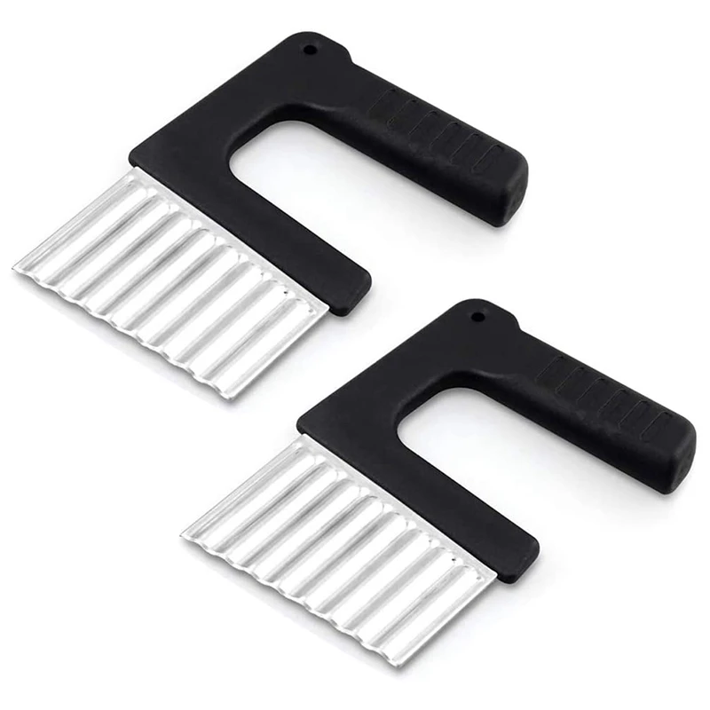 Набор из 2 волнистых ножи нож для резки картофеля нержавеющей стали измельчитель