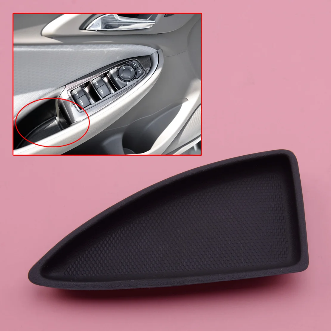 Car Front Left Door Switch Bezel Cap Handle Bolt Cover Black 23451118 Fit for Chevrolet Malibu 2016 2017 2018 | Автомобили и