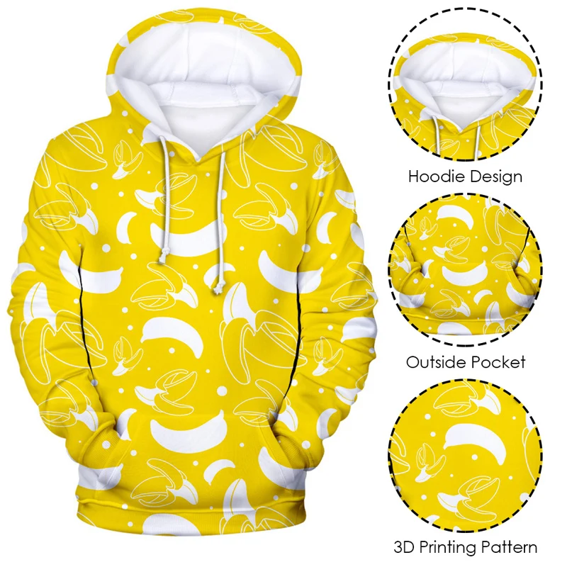 SFIT унисекс Фрукты 3D печатных Drawstring толстовки Спортивный пуловер тренажерный зал повседневные свободные толстовки с большим карманом плюс размер S-4XL