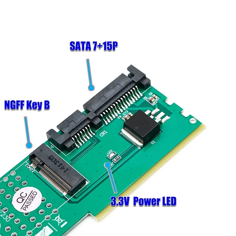 HOT-M.2 NGFF B Ключ SSD SATA адаптер памяти DDR слот Плата расширения Райзер переходная карта Поддержка 2230 2242 2260 2280 M2 SSD