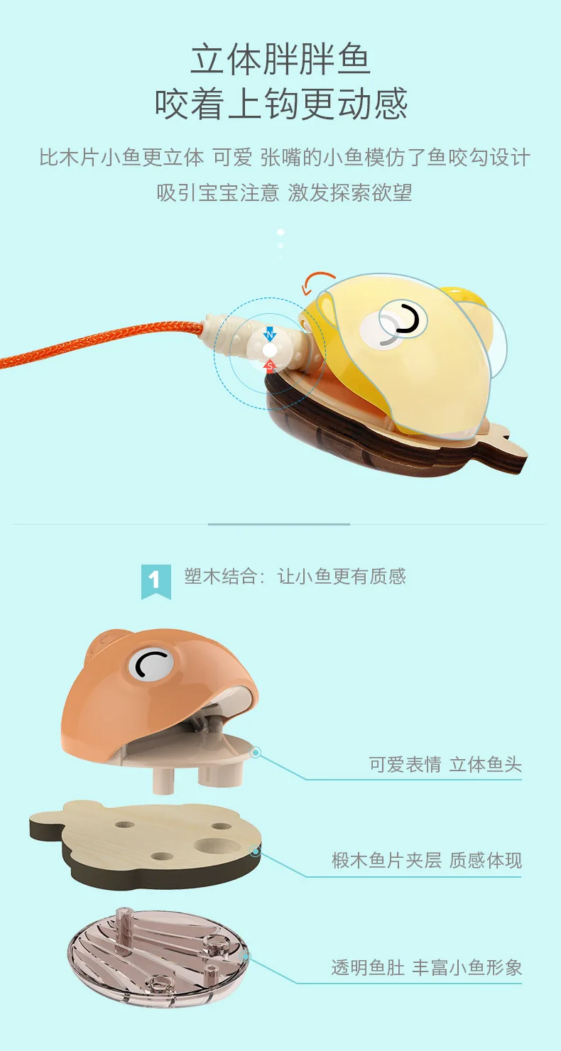 Магнитные игрушки для рыбалки 2-3 лет мальчики и девочки игрушки раннего развития День рождения Рождественский подарок