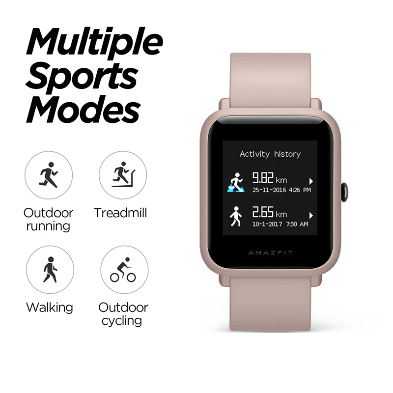 Amazfit Bip Lite Смарт-часы Для мужчин, глобальная версия, 45 дней Срок службы батареи 3ATM в соответствии со стандартом водонепроницаемости Смарт-часы с Bluetooth