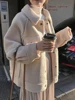 2022 early spring anti sheepskin coat female new loose plush coat shirt jacket ► Photo 1/6