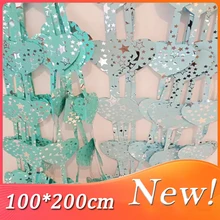 

1Pcs 1*2M Ceramic Love Rain Silk Curtain Party Party Birthday Bar Atmosphere Balloon Valentine'S Day Background Layout