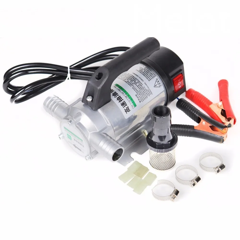 50l/min 12v/24v/220v Small Auto Refueling Pump 12 V Electric Automatic Fuel Transfer Pump For Pumping Oil/diesel/kerosene/water