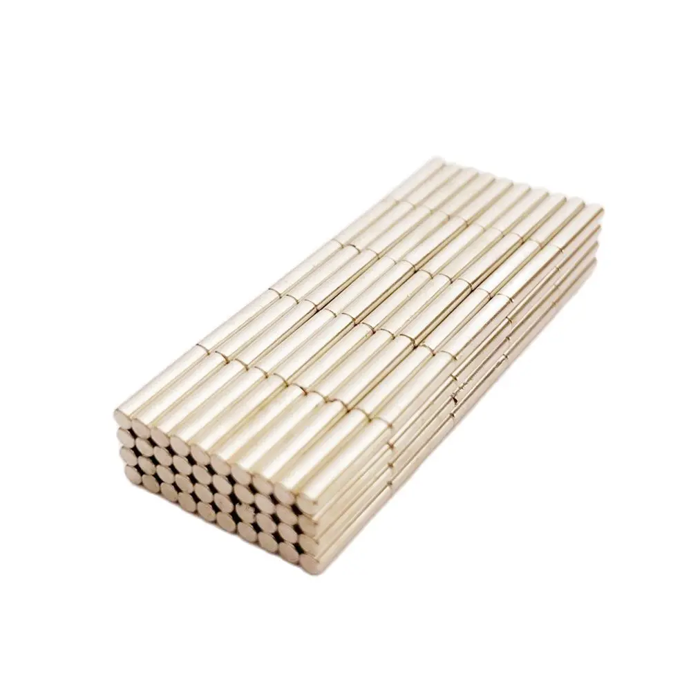 200PCS Brand New Rare Earth Neodymium Strong Permanent rod Magnet 200pcs/pack Dia2x10mm Neo Rod Magnetic Materials | Обустройство