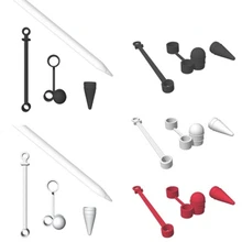 3 в 1 для Apple Pencil cap Holder Nib Tip Cable Adapter Tether силиконовый защитный корпус 1rd 2rd pencil