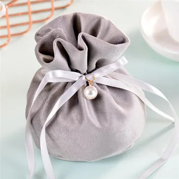 

5Pcs Jewelry Gift Bags Wedding Favors And Gifts Box Sweet Candy Bag For Birthday Baby Shower Party Supplies 2020 New