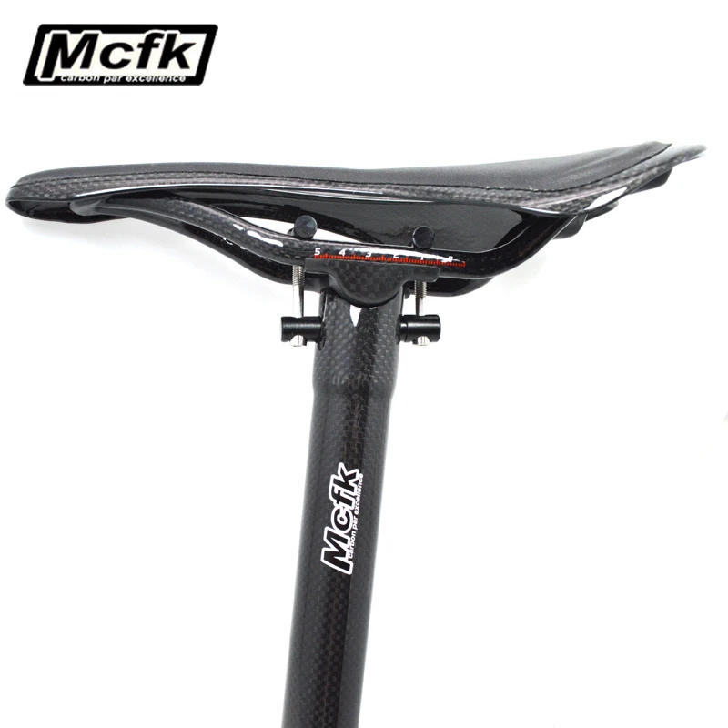 MCFK 3K карбоновый Подседельный штырь из углеродного волокна для шоссейного велосипеда MTB велосипедная стойка сидения для горного велосипеда детали 27,2 30,8 31,6x350 400 мм 160 г