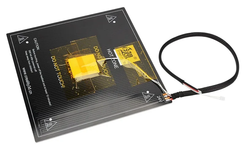 1 шт. 235*235*3 мм 24 В Ender-3 алюминиевая Горячая кровать с кабелем для Creality Ender 3 Pro CR20 MK3 3d принтер с подогревом части кровати