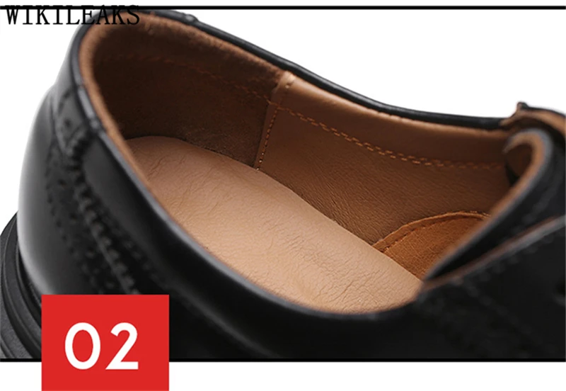 mens formal shoes genuine leather coiffeur wedding dress brogue shoes men classic evening dress oxford shoes for men brown dress