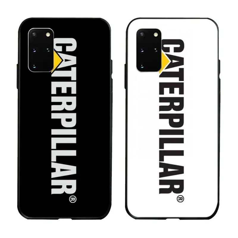 

CUWANAN Caterpillar DOZER logo Silicone Black Phone Case for Samsung S20 plus Ultra S6 S7 edge S8 S9 plus S10 5G lite 2020