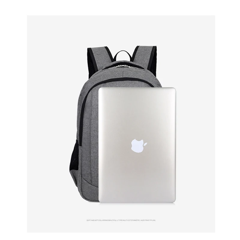 Рюкзак из ткани Оксфорд с usb зарядкой для подростков мужской и женский рюкзак