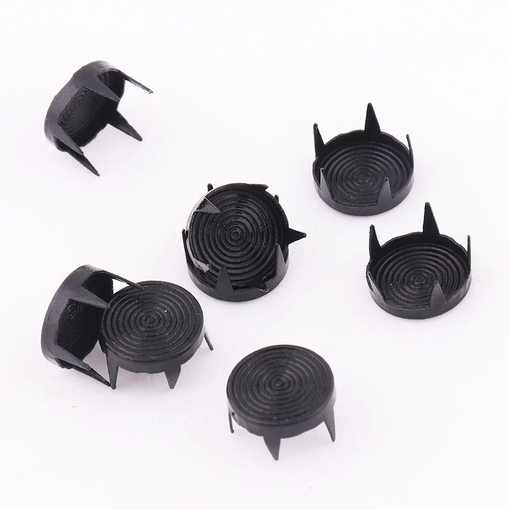 Коготь Шипы Заклепки 12 мм черный для сумки собачий ошейник панк рок одежда кепки