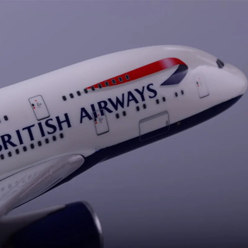 36 см 1:200 Airbus A380 модель Air British airline Air way с базовым сплавом самолет коллекционные игрушки для показа коллекции