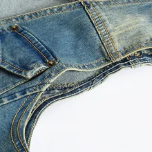 Новая стильная одежда в Корейском стиле, приталенная Мужская одежда, крутой тренд, мужской повседневный джинсовый жилет, джинсовый жилет