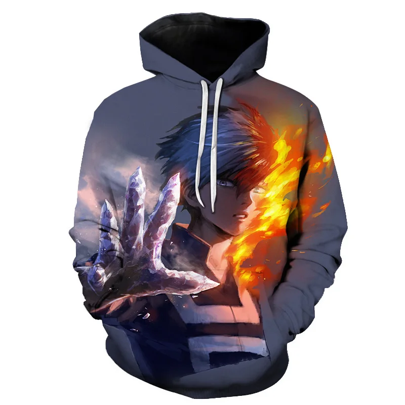 My Hero Academia Boku 3D Anime Printed Pullover Hoodies  