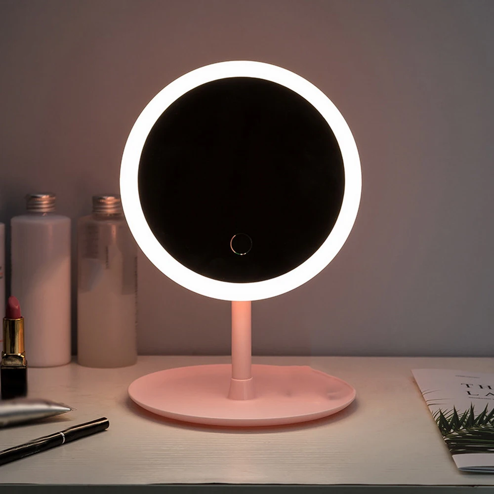 Makeup Backlit Mirror Light With Natural White LED Daylight vanity mirror Detachable/Storage Base 3Modes To espelho lustro 3Type