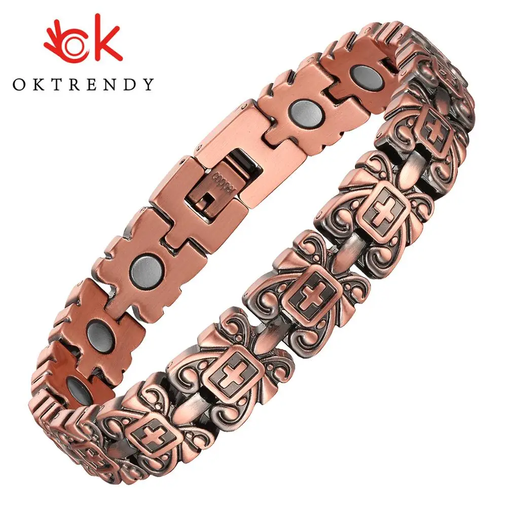 Pure Copper Men Women Open End Red Copper Magnetic Bracelet - China  Magnetic Copper Bracelet and Magnetic Therapy Bracelet price |  Made-in-China.com