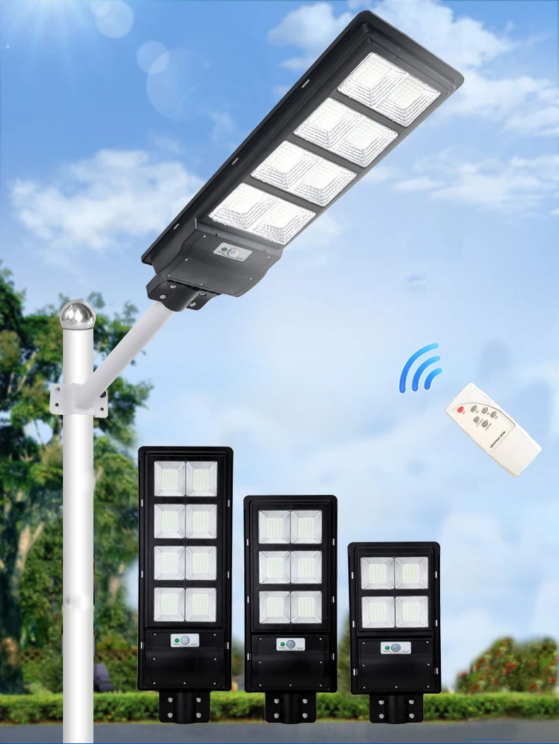 

120w 200w 300 Watt Outdoor IP65 Waterproof All In One LED Solar Street Light Lamp Lamparas Focos Focos Solares Lampes Solaires