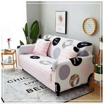 

Lychee Sweet Elastic Sofa Cover Universal Sectional Slipcover 1/2/3/4 seater Stretch Couch Cover for Living Room
