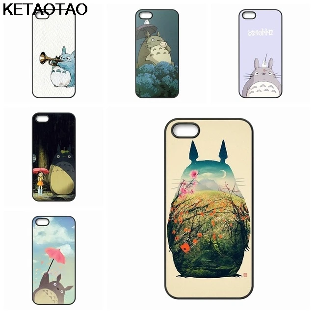 Чехол для телефона с рисунком KETAOTAO Totoro s для iPhone 4S SE 5 6 5C 5S 6S 7 8 SE 5Plus XR XS Max чехол из мягкого ТПУ резины и силикона
