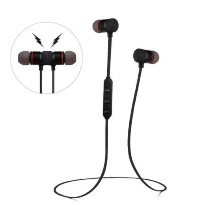 Беспроводные bluetooth-наушники спортивные тяжелые бас металлические наушники-вкладыши магнитные наушники-вкладыши для IPhone для huawei P30