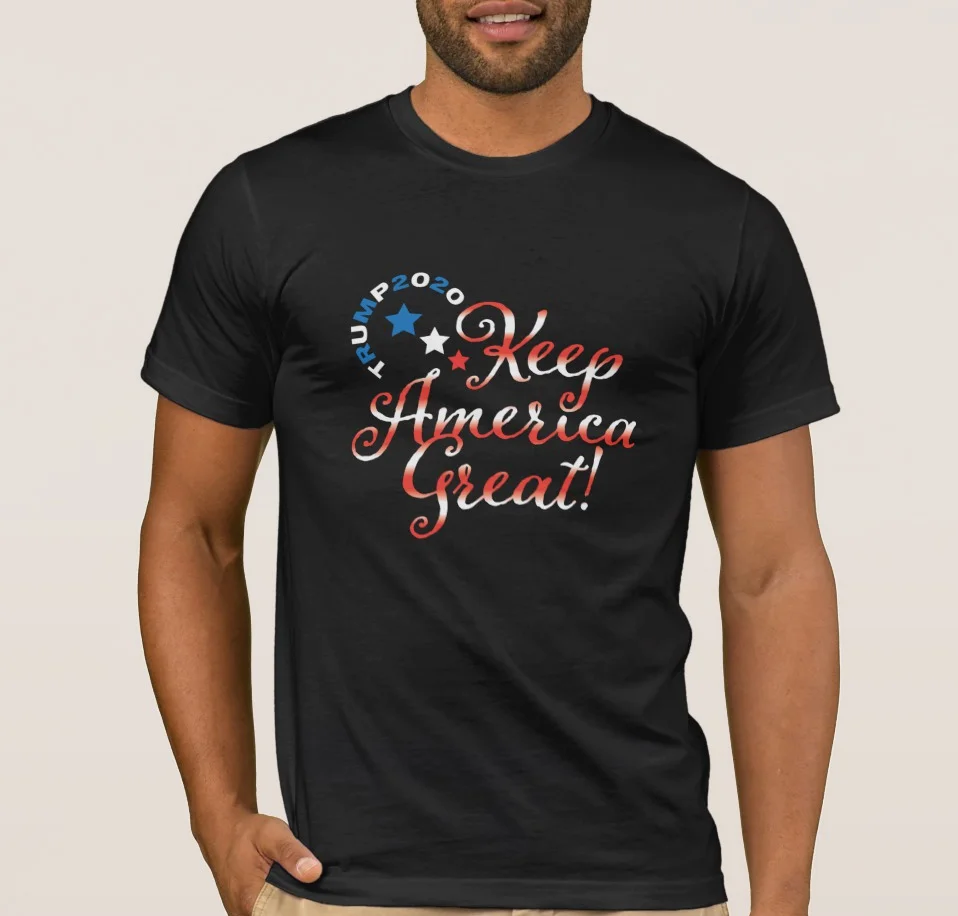 

Keep America Great. Trump 2020 Flag Design Gift Men's T-Shirt. Summer Cotton Short Sleeve O-Neck Unisex T Shirt New S-3XL