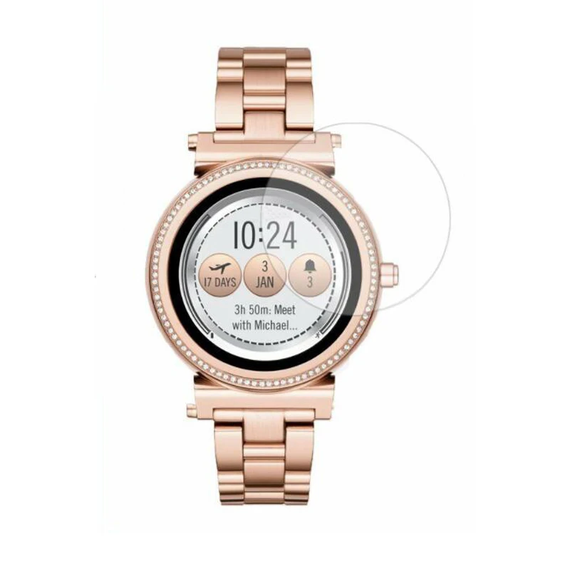 Pellicola Protettiva In Vetro Temperato Per Michael Kors Access Sofie Watch Smartwatch Display Proteggi Schermo Protezione Della Copertura