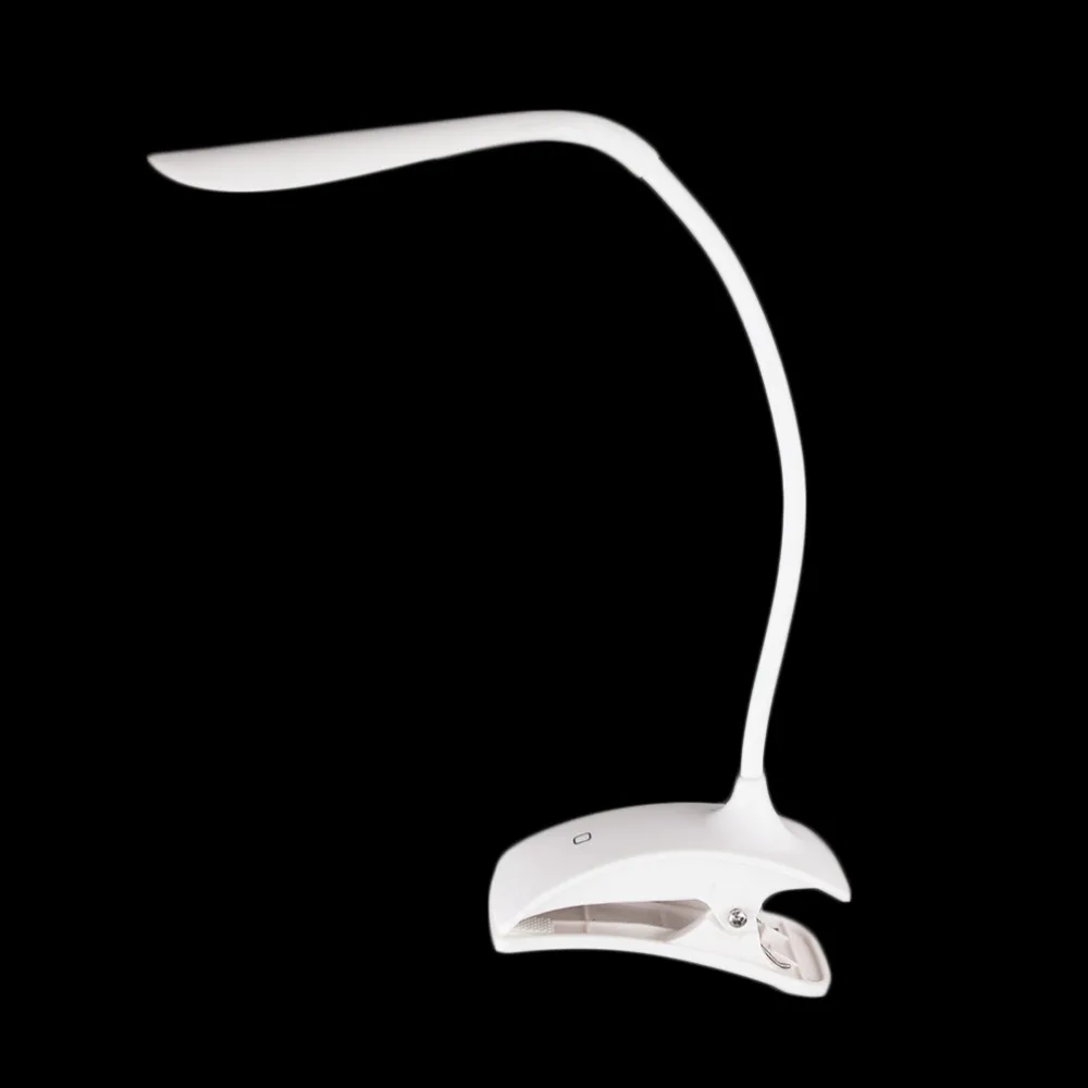 Мода USB/батарея зажим питания на светодиодный стол настольная лампа 28 светодиодный прикроватная лампа для чтения книг для кровати