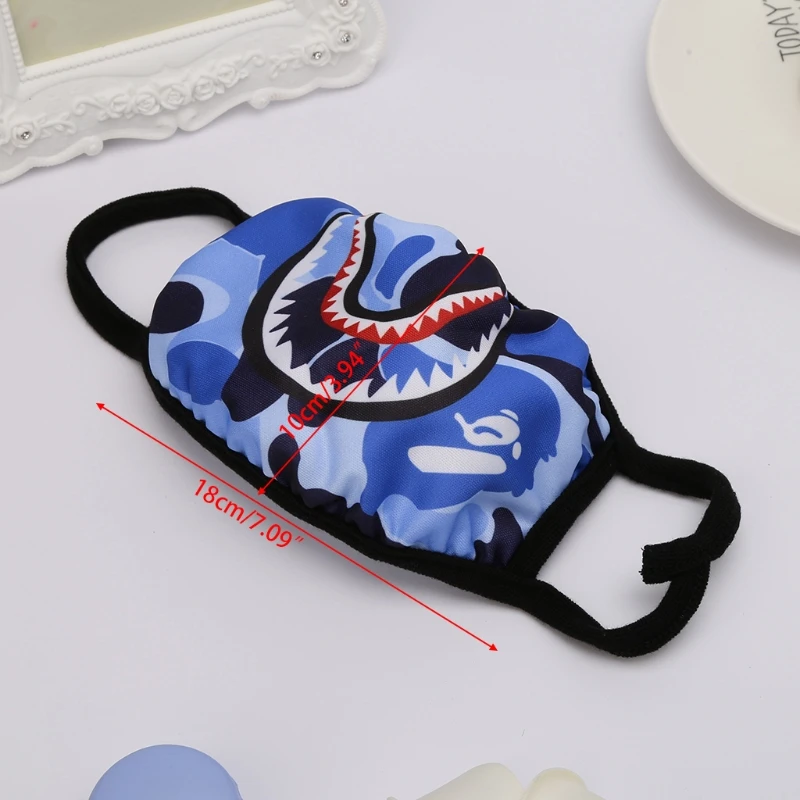 Акулий Рот противотуманные маски для лица для защиты от гриппа унисекс хирургический респиратор рот Муфельная маска