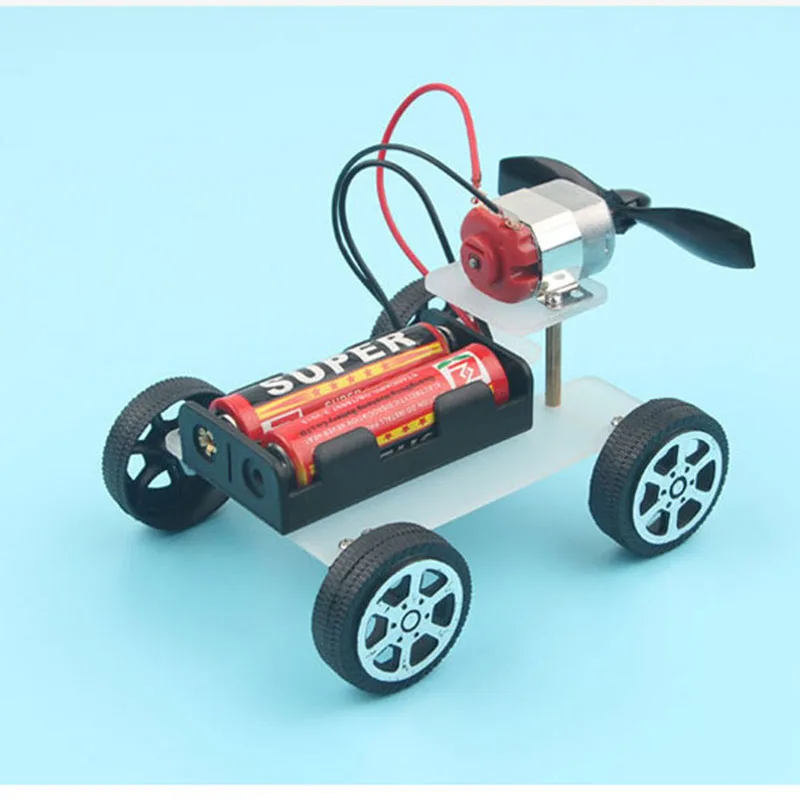 Wind Power Car DIY Electronic Kit Technology Science Toys Kits For Children Experiment Stem Tecnologia Teaching Materials