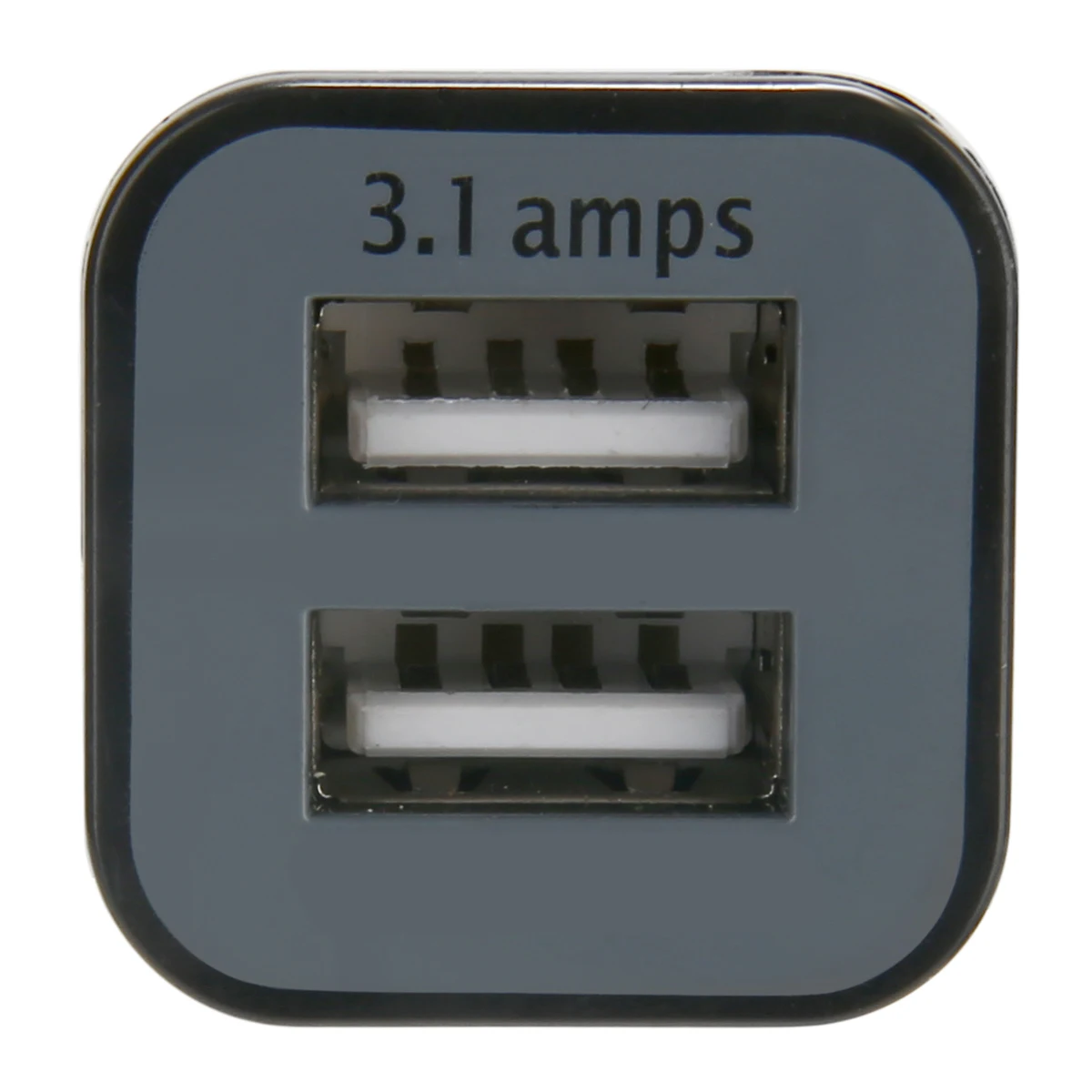 For i-Phone i-Pad 1pc Black Dual 2 USB Car Charger Mini Travel Size Auto Car Cigarette Lighter Adapter 12V 3.1A Mayitr