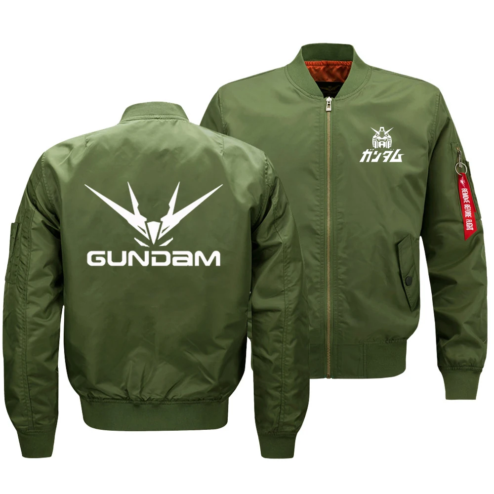 Новинка года, мужская куртка-бомбер в стиле милитари с принтом логотипа из аниме, армейская тактическая летная куртка на молнии, одежда для США - Цвет: A