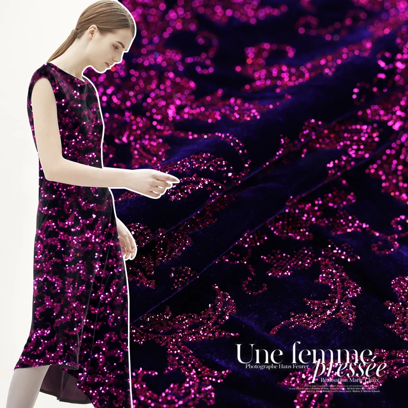 Модная шелковая бархатная ткань для платья cheongsam telas por metro bazin riche getzner tissu tissus au metre tecido DIY