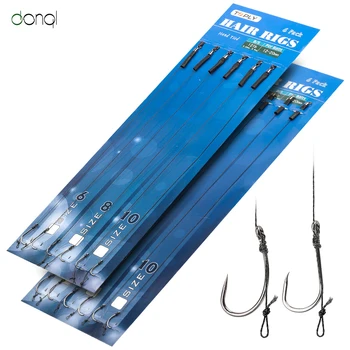 

DONQL 1Pcs Fishing Hooks Swivel Combination String Hook Stainless Steel Single 6 Small Fishhooks Fishing Tackle Accessories Fly