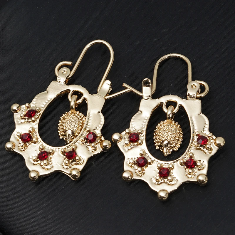 Dangle Earrings Drop Earrings Animal Earrings Golden Drop Earrings For Women Hedgehog Shape Banquet Jewelry French Hook Dangle Earring Drop Gifts