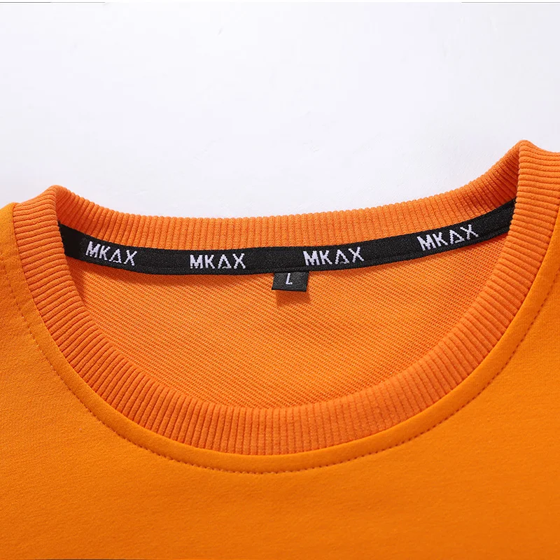 Oversize Male Sweatshirt Solid Color Men's Hoodies Plus Size 8xl 9xl Mens Orange Hoody Spring Autumn Pullover Black Streetwear
