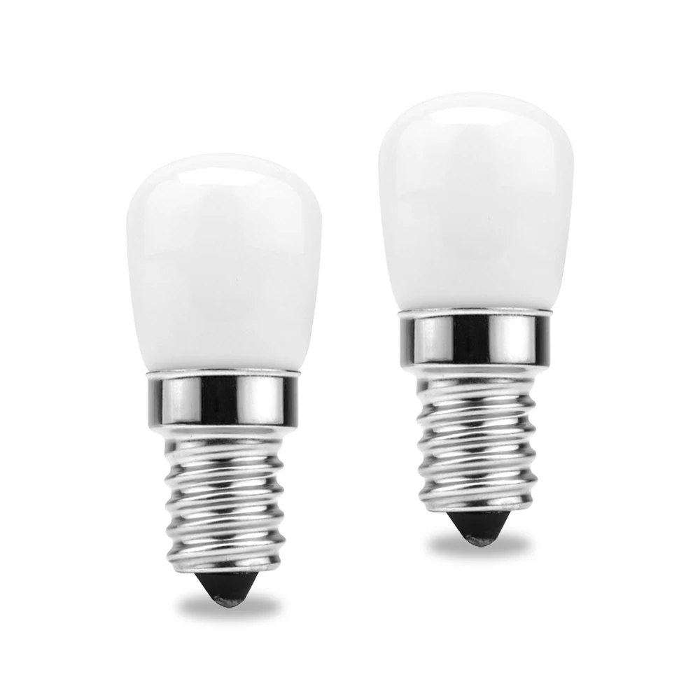 LED 냉장고 전구, 밀키 유리, 220V LED 냉장고 옥수수 전구, 관형 따뜻한 차가운 흰색, 할로겐 샹들리에 램프 교체, 3W E14