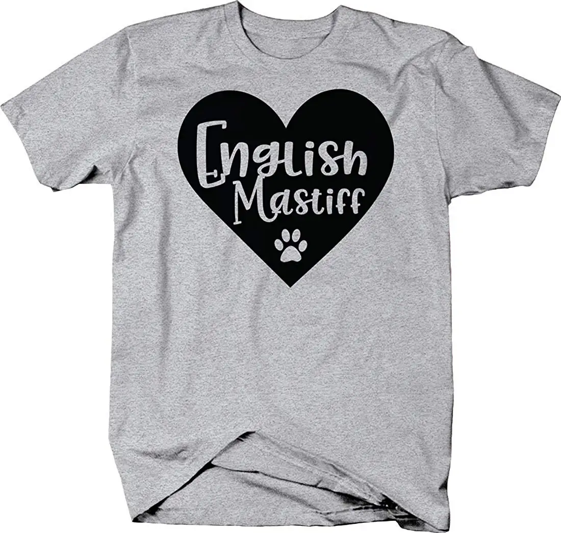 Английский мастиф лапа принт сердце любовь собаки животные владелец питомца