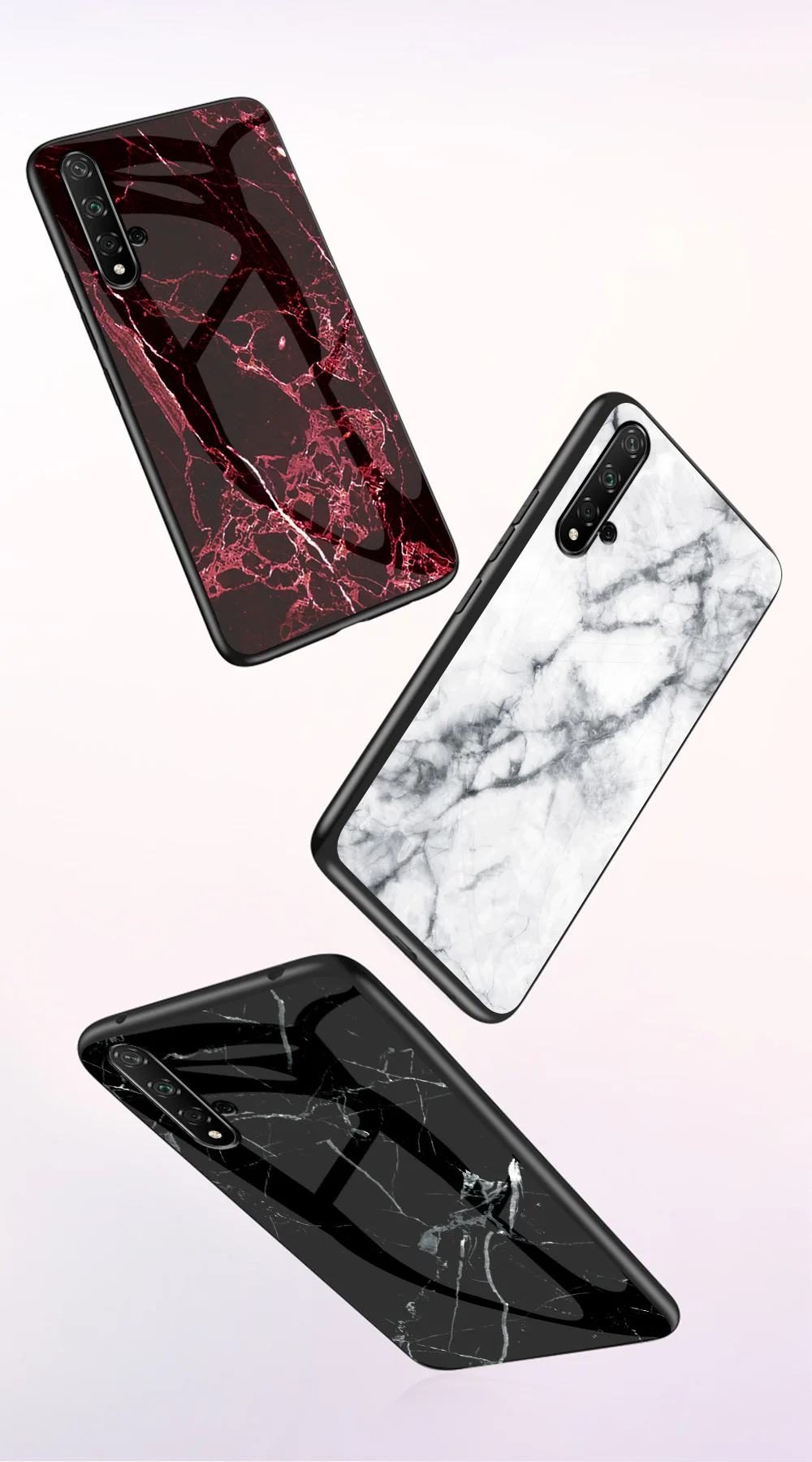 Для huawei Nova 5T Yale-L71A чехол мраморный глянцевый закаленное стекло мягкий силиконовый Жесткий чехол для телефона для huawei Nova5T чехол 6,26 дюймов