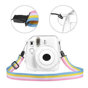 

Besegad Portable Crystal Camera Protective Case Cover with Adjustable Shoulder Strap for Fujifilm Instax Mini 11