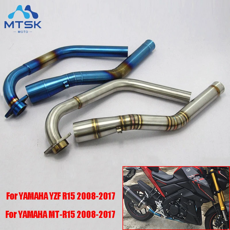 R15 MT 15 запчасти для мотоциклов Модификация выхлопная труба среднего звена