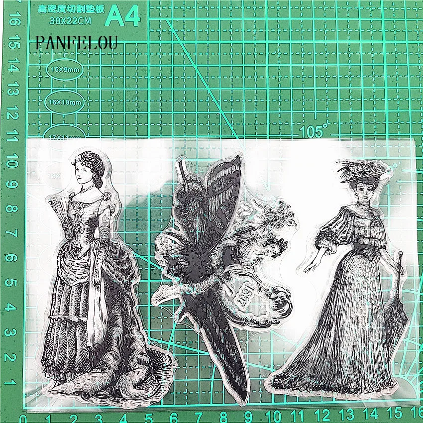 PANFELOU 11*16 Ангел женский прозрачный Силиконовая печать/печать DIY Скрапбукинг/фотоальбом декоративный прозрачный наборы штампов