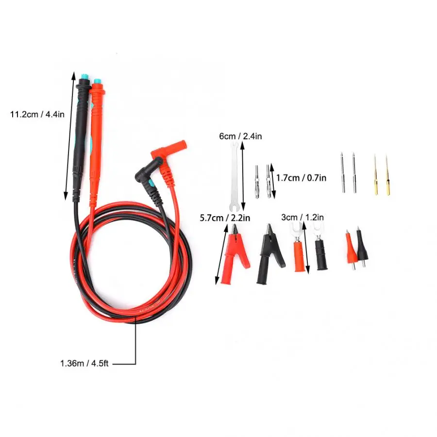 ML1608 Многофункциональный мультиметр сменный тестовый Комплект проводов с тестовым зажимом зонд тестовый Комплект проводов